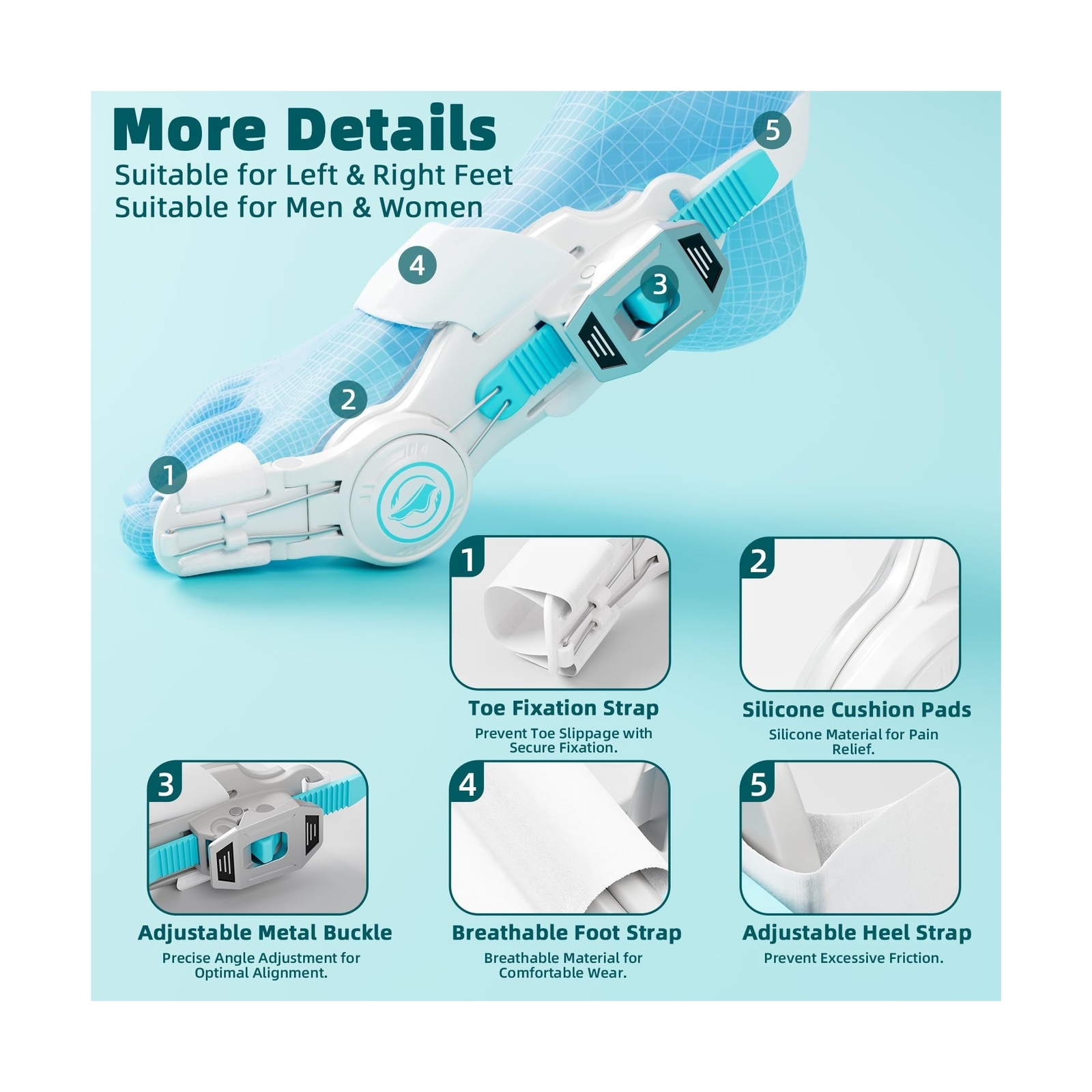 Upgraded Bunion Corrector for Women & Men, Orthopedic Bunions Correction with…