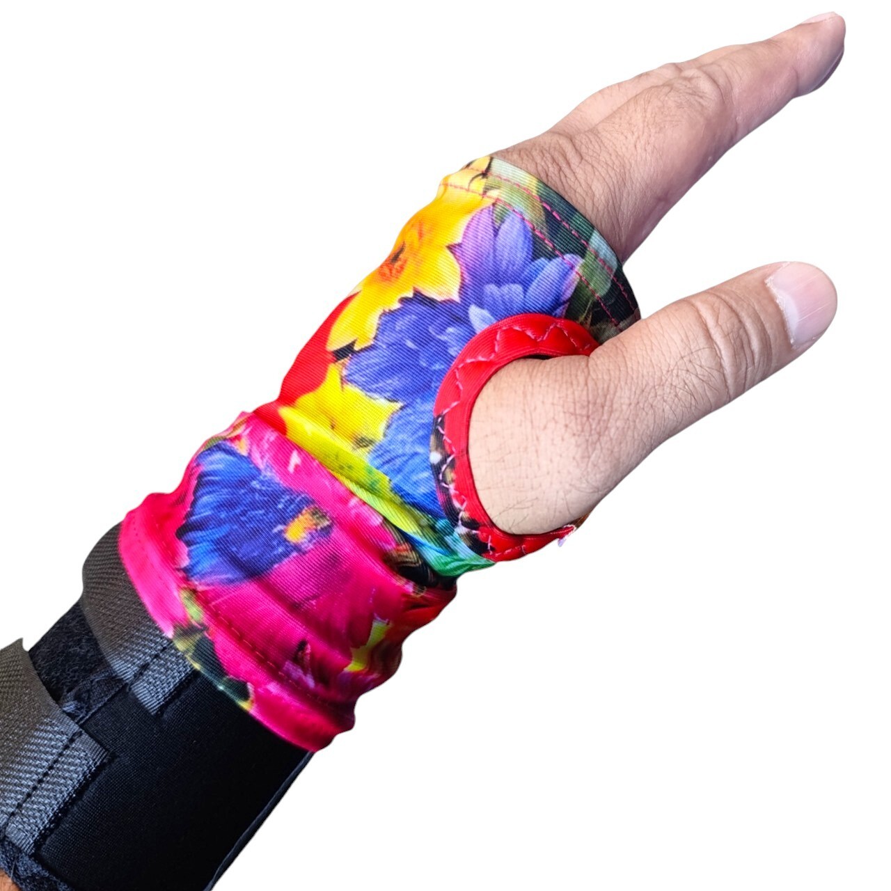 2 x Floral Wrist Support Brace Sleeve Compression Wrap Covers Carpal Pain Relief