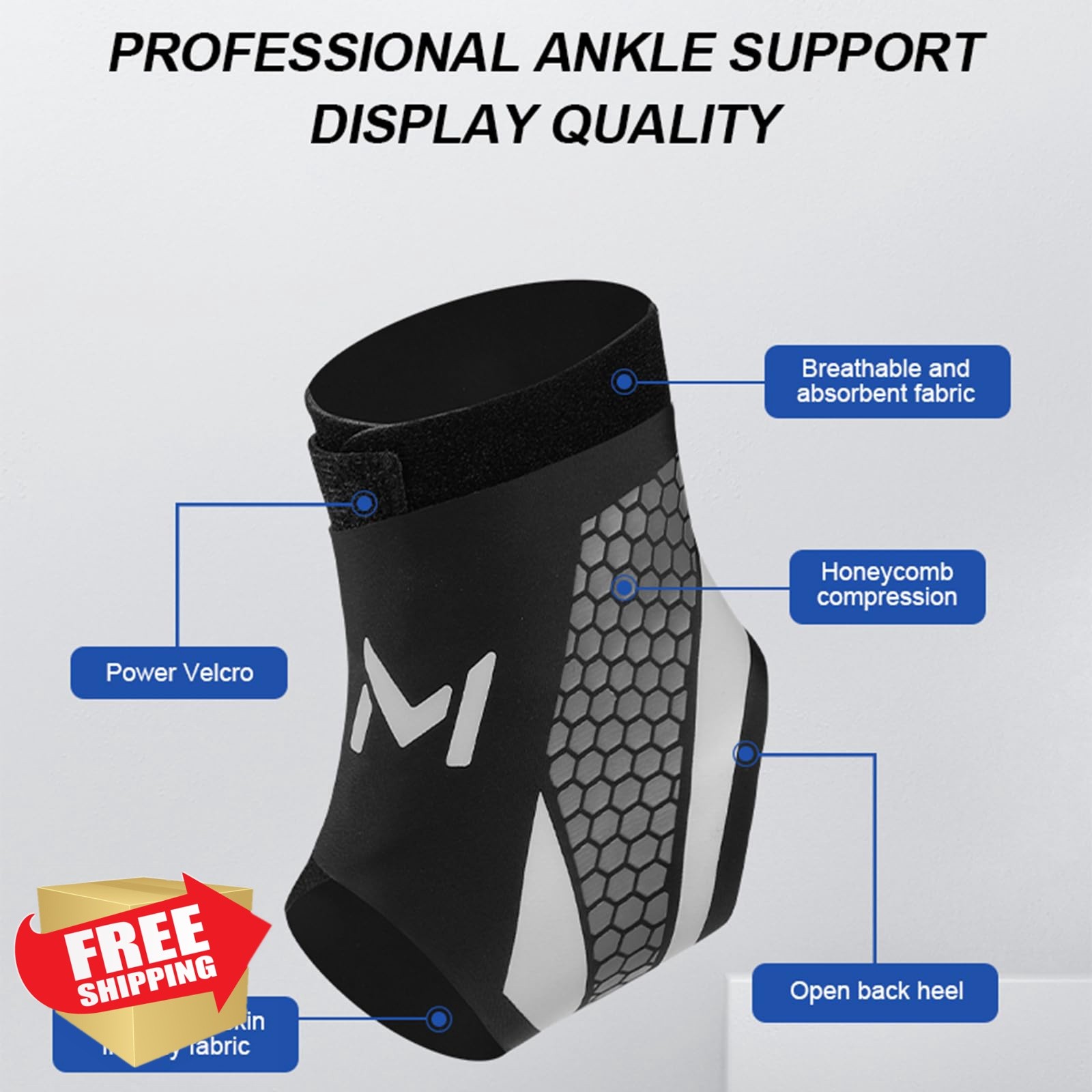 Flexguard Pro 2 Pack Ankle Brace Compression Support for Men and Women – Adju…