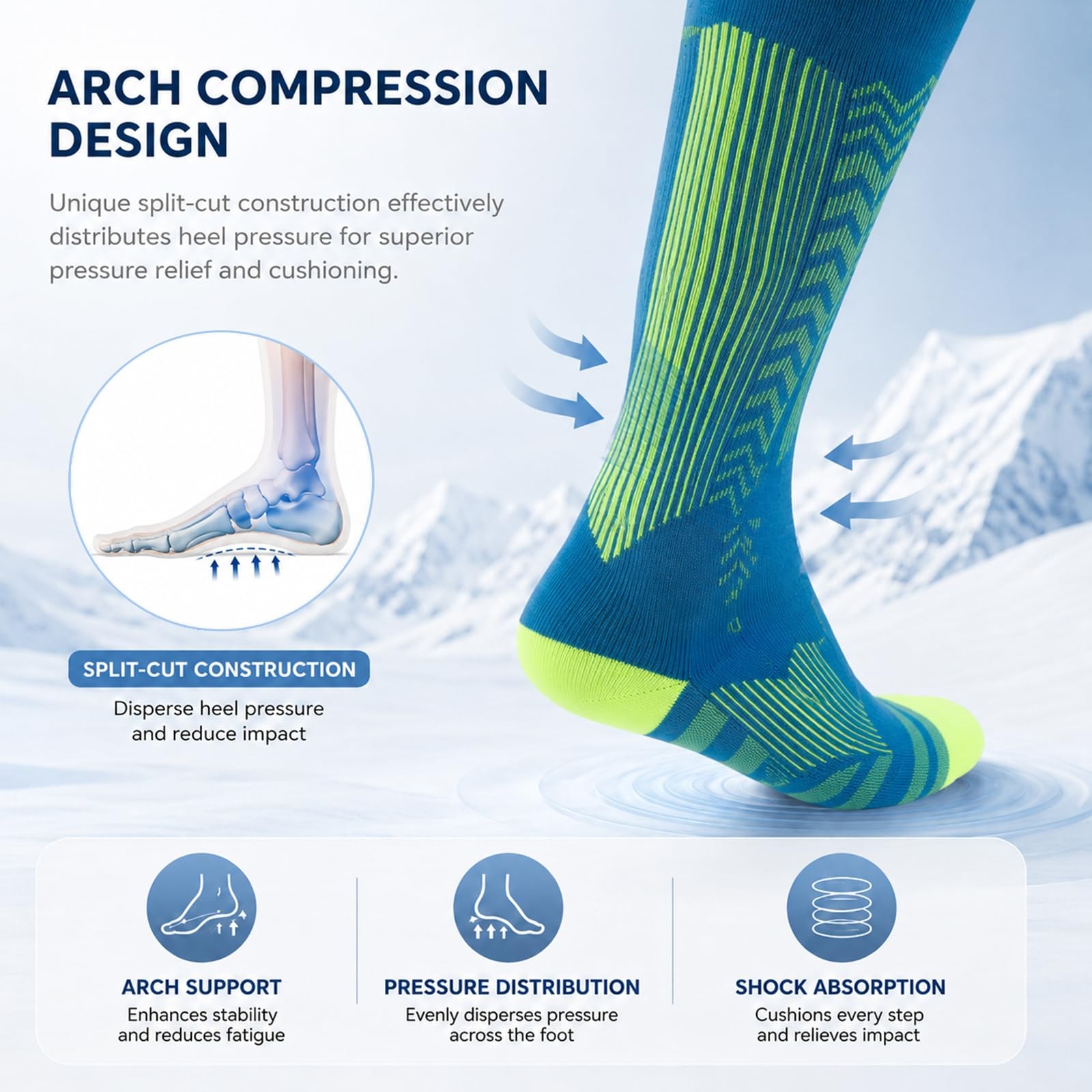 DSLWFQY Compression Socks for Women & Large-X-Large, 2-pack combination 6