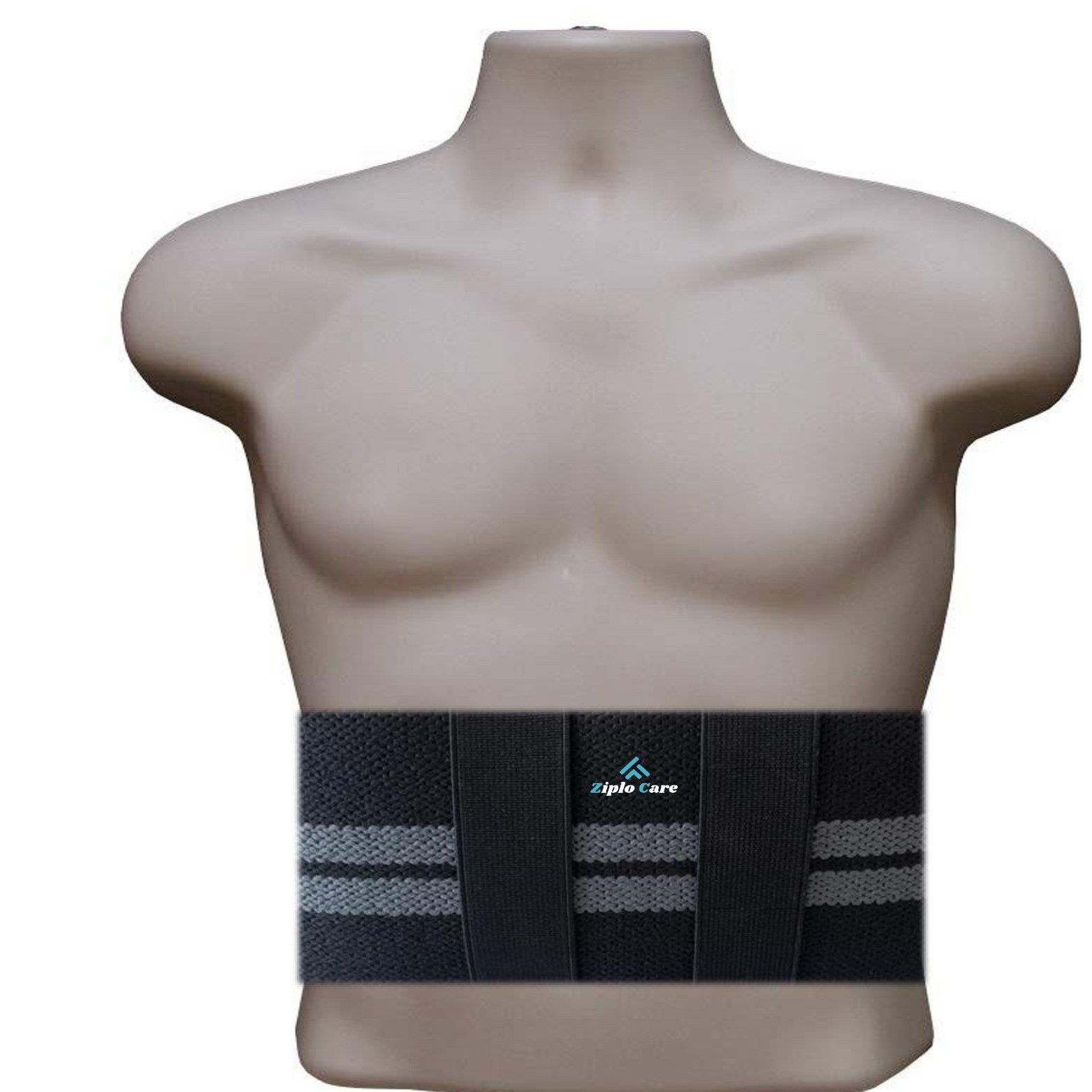 Beige Umbilical Hernia Support Belt Abdominal Navel Truss One Removeable Cushion