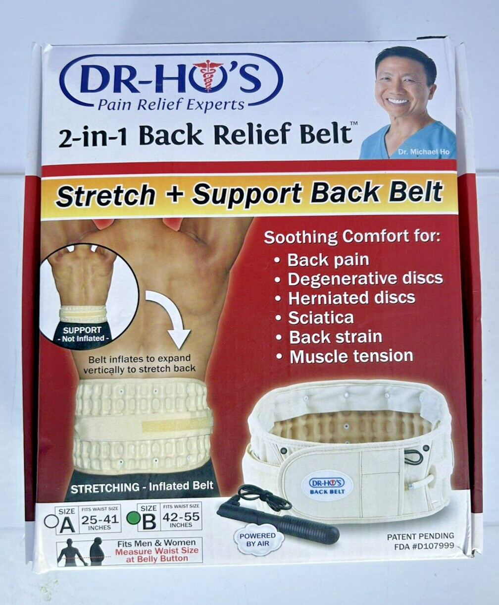 DR-HO’S 2-in-1 Decompression Belt Basic Set For Lower Back Pain Relieve Size A/B