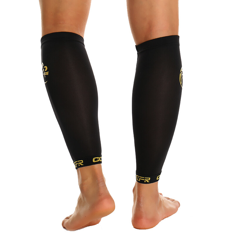 COPPER Compression Calf Sleeve Leg Support Brace Sport Shin Splint Socks Running