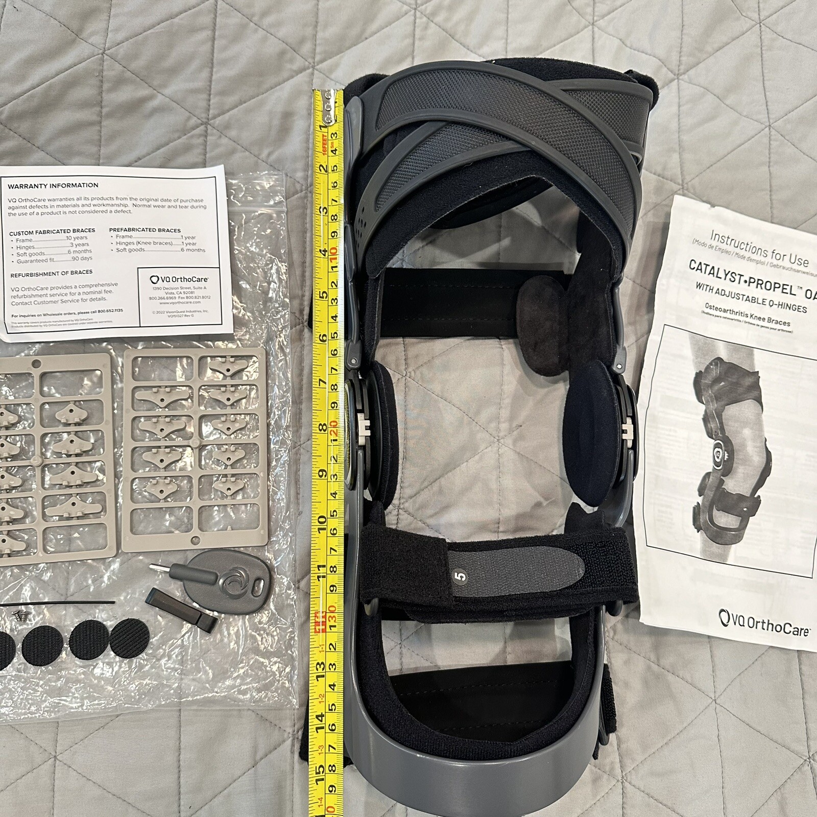 VQ Catalyst Propel OTS RIGHT EXTRA LARGE Active Thigh Cuff Ligament Knee Brace