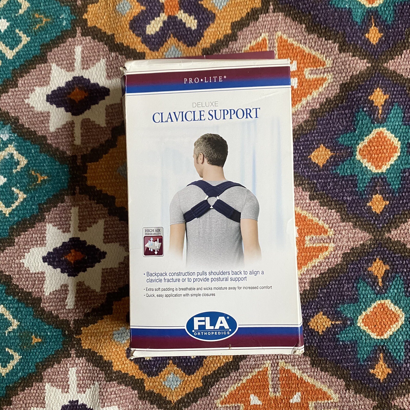 FLA Orthopedics Pro Lite DELUXE Clavicle Back Support Fibromyalgia, Fractures
