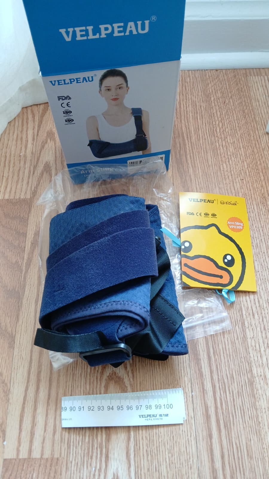 VELPEAU Arm Sling Mesh Version VP0309 Breathable Size L Left Shoulder Support