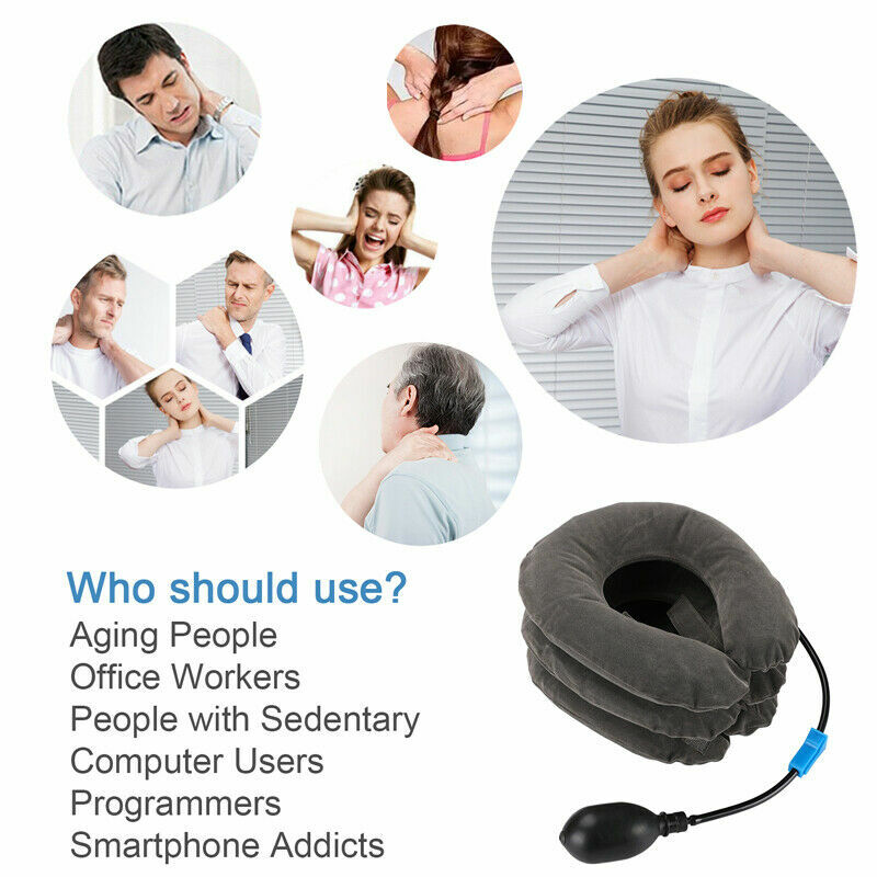 Inflatable Neck Stretching Pillow That Alleviates Neck Discomfort And Pressure