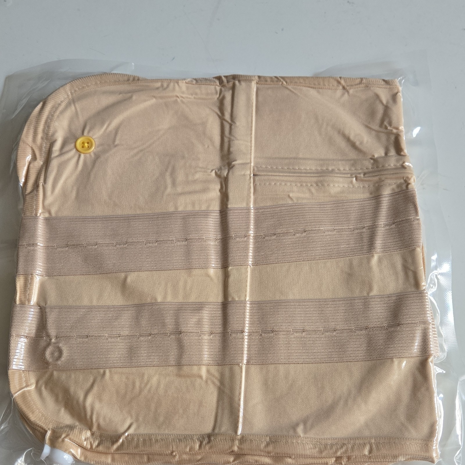 Castor Oil Pack Abdominal Support Wrap Belt, Beige, One Size, Reusable Washable