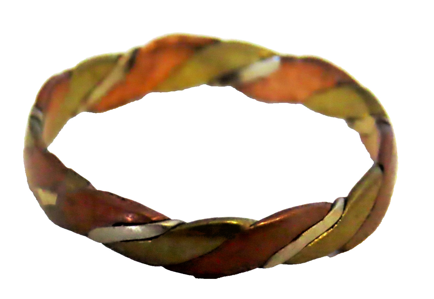 3-metal ring: Copper, bronze, German silver – pain relief