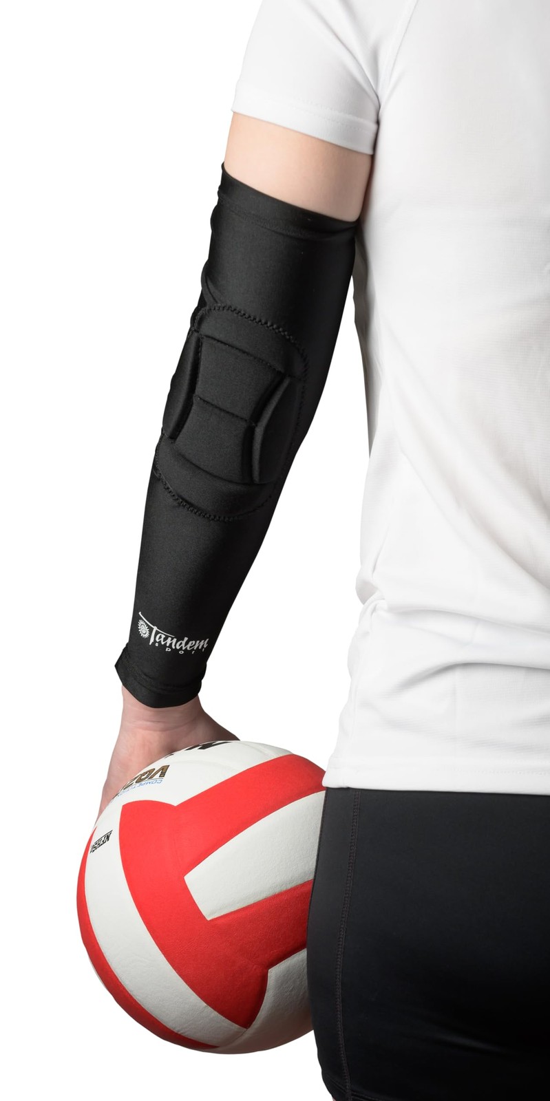 Padded Arm Compression Sleeves BuiltIn Elbow Padding Reduce Injury Stress Sport