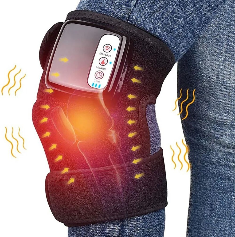 3in1 Electric Heated Vibration Knee Elbow Joint Pad Shoulder Wrap Brace Massage
