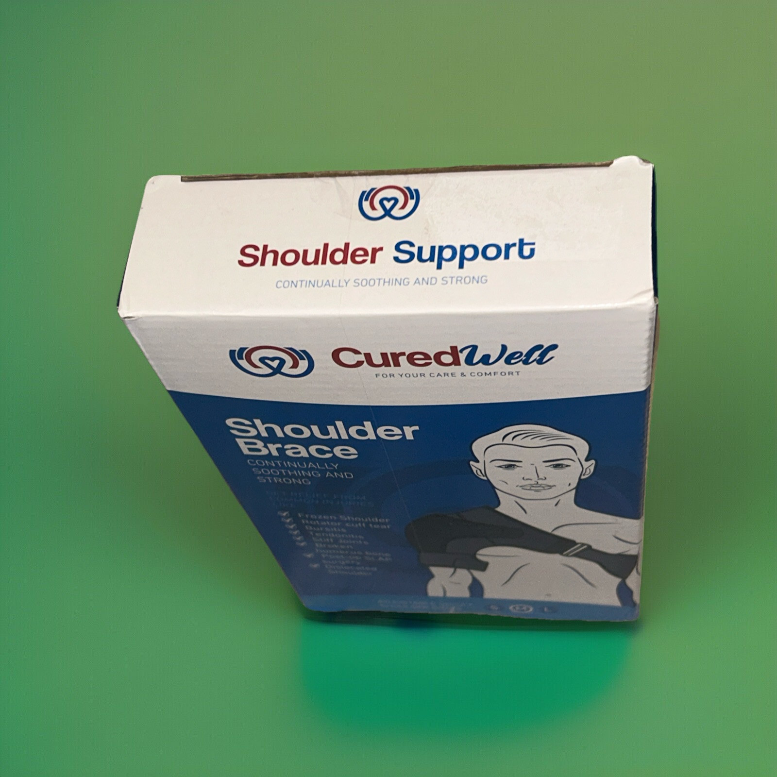 Medium Shoulder Brace for Women & Men – Shoulder Compression Sleeve by CuredWell