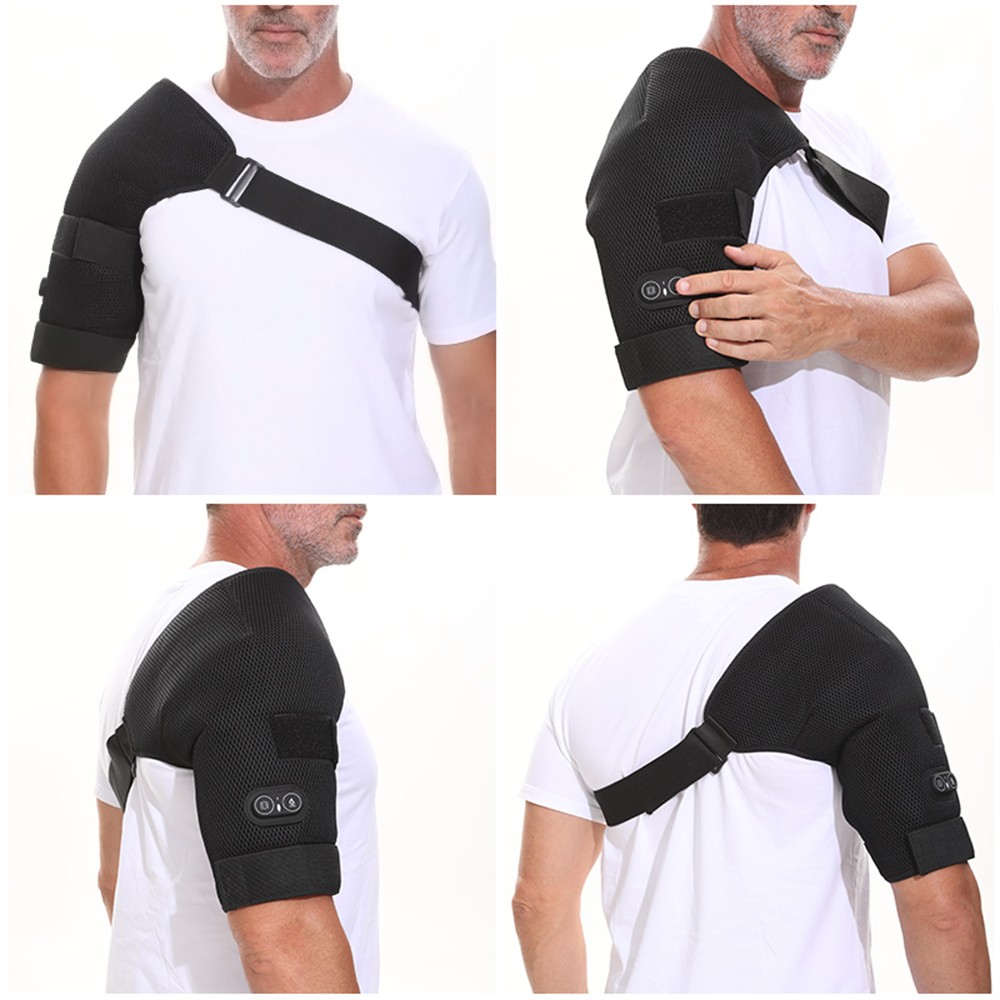 Red Light Shoulder Massager Pain Relief with 3 Vibration Modes, 3 Heating Levels