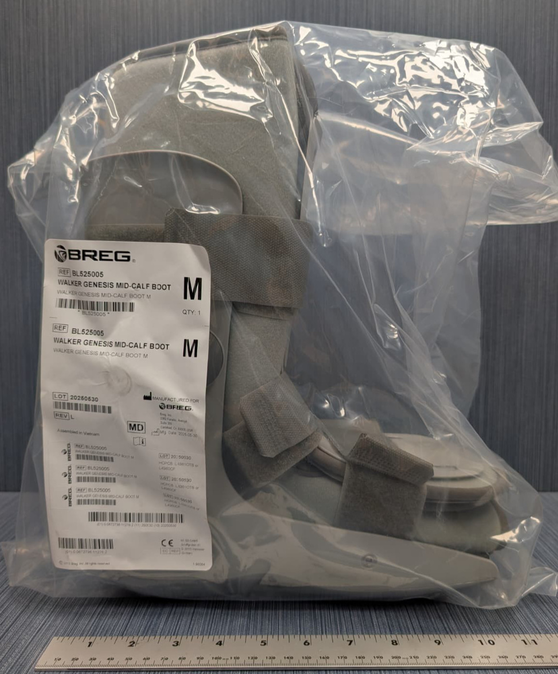 New Genesis Mid-Calf Full Shell Walker by BREG, Medium BL525005