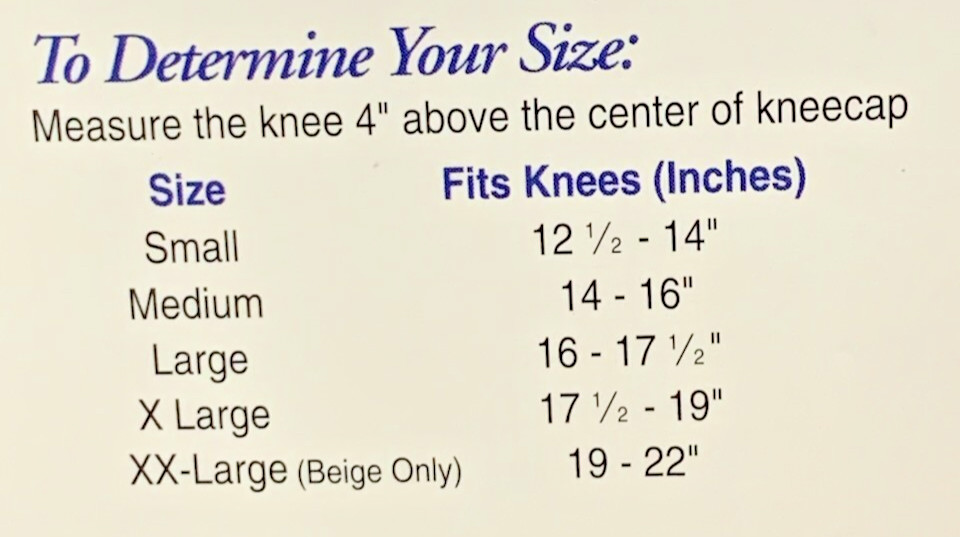 FLA Pro-Lite Knitted Pullover Knee Support, Small, Beige, Latex Free Compression