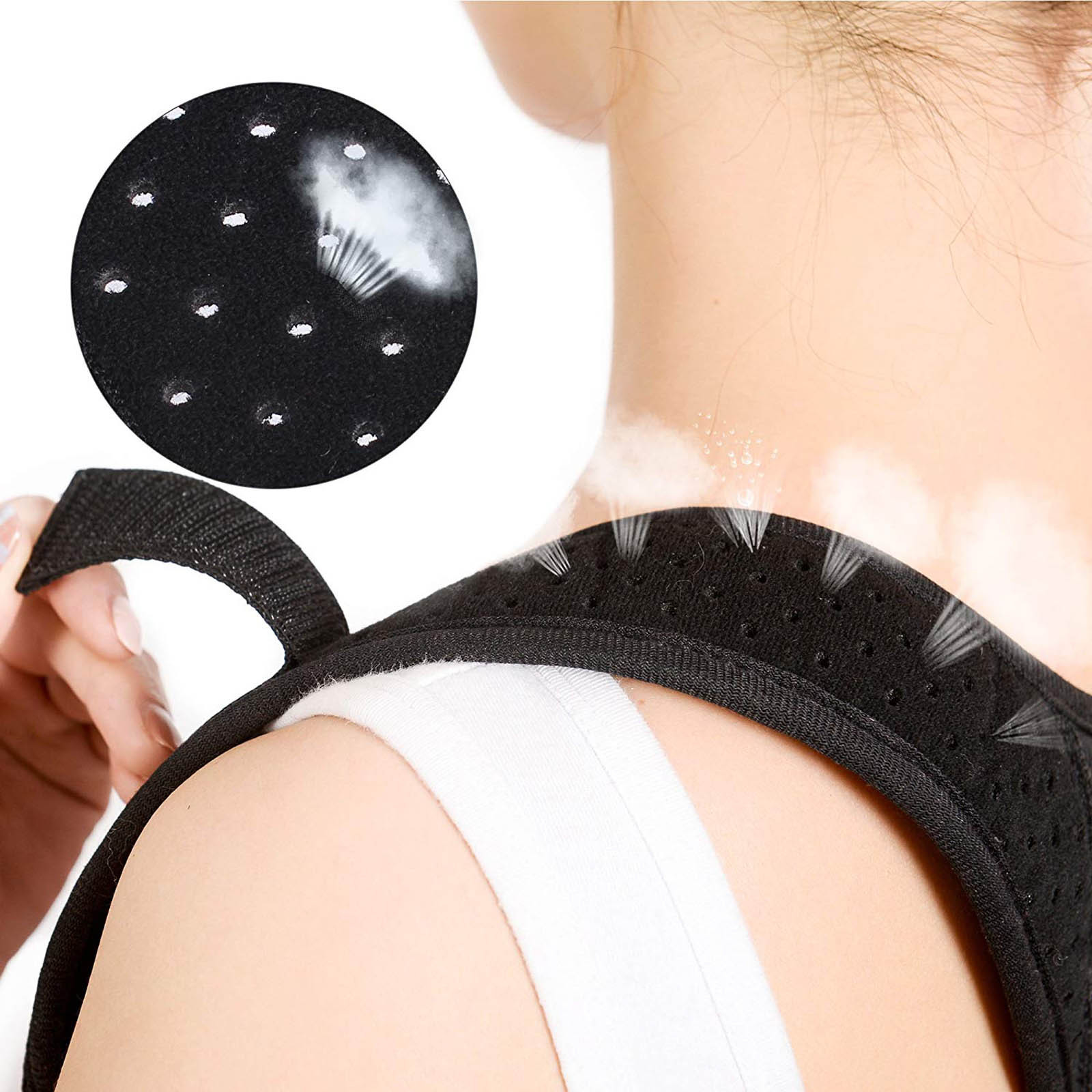Spinal Support, Back, Shoulder, Neck Pain Relief – Slim Posture Corrector Black