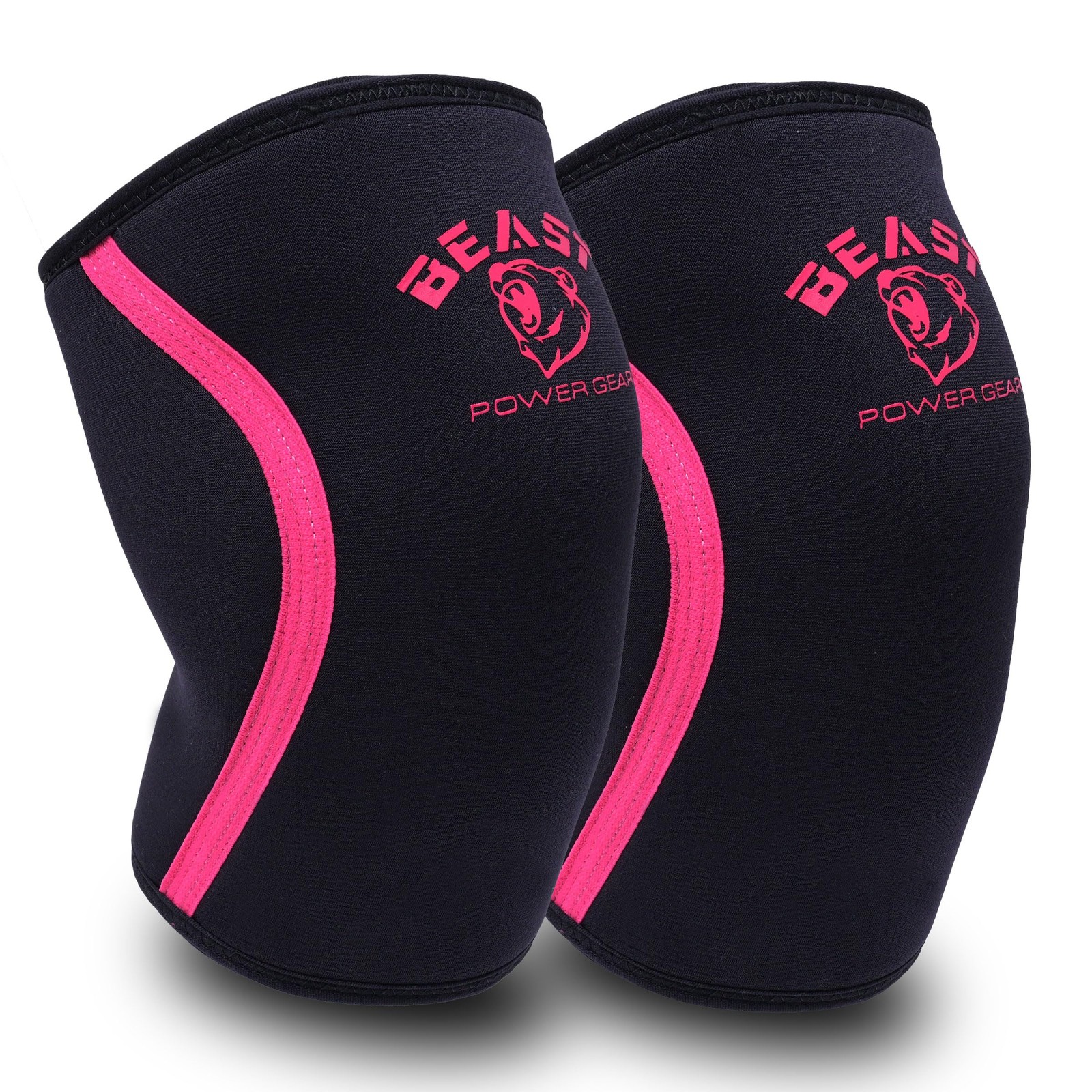 Neoprene Compression Knee Sleeves 7MM Support for Squats, Gym CrossFit Traini…