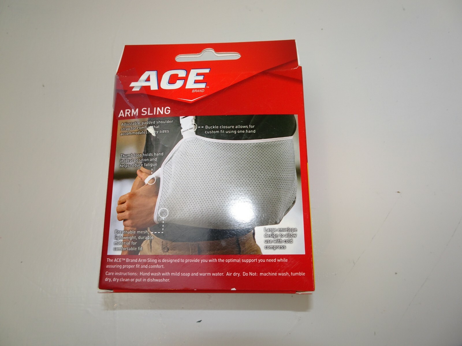 ACE Arm Sling Adjustable Padded Shoulder Strap Breathable Mesh NEW
