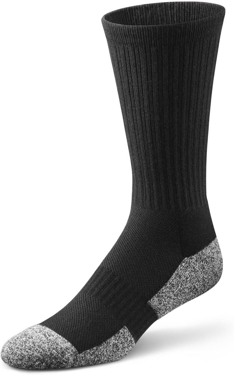 Dr Comfort Diabetic Multi Style Socks Shape to Fit Seamless Unisex Blk or White
