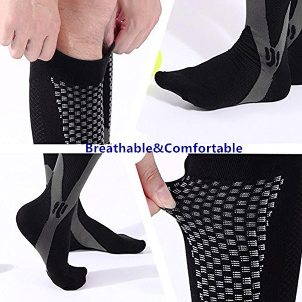 3 Pair Sport Compression Socks Men Women, Compression Stocking Nurse Socks for E