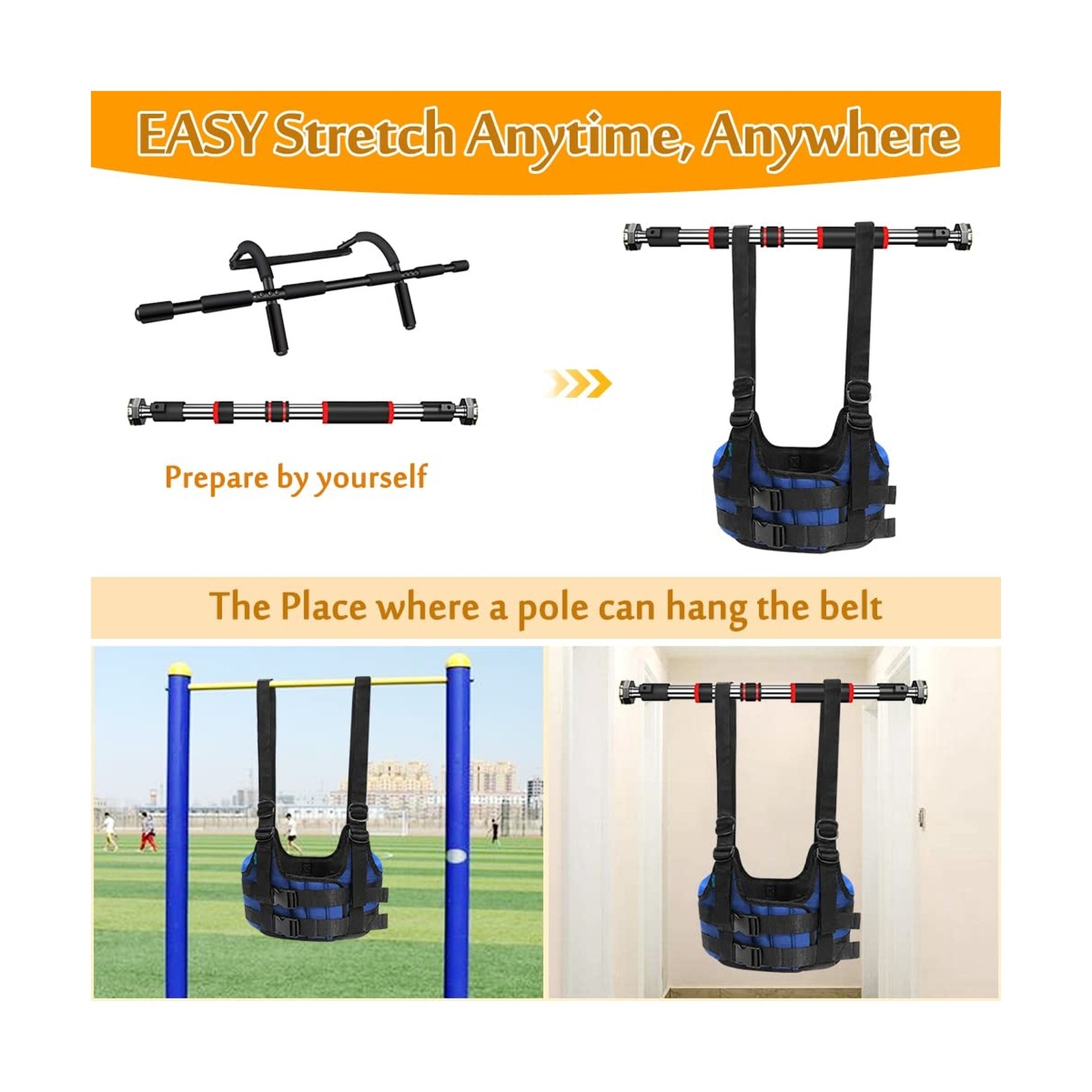 Back Stretcher Hanging Spinal Decompression Harness Back Alignment Device Dec…