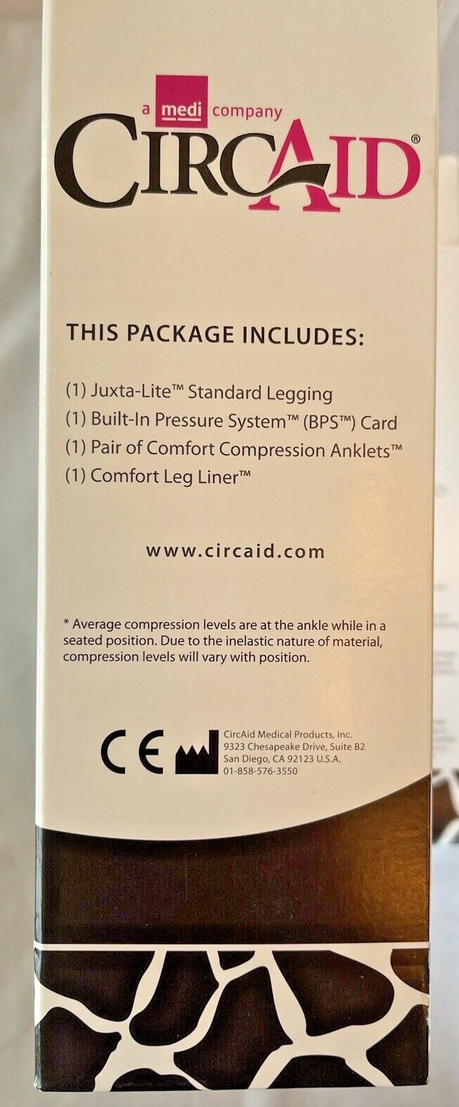 CircAid Juxta Lite Standard Legging Compression Wrap, Easy, Instantly Adjustable