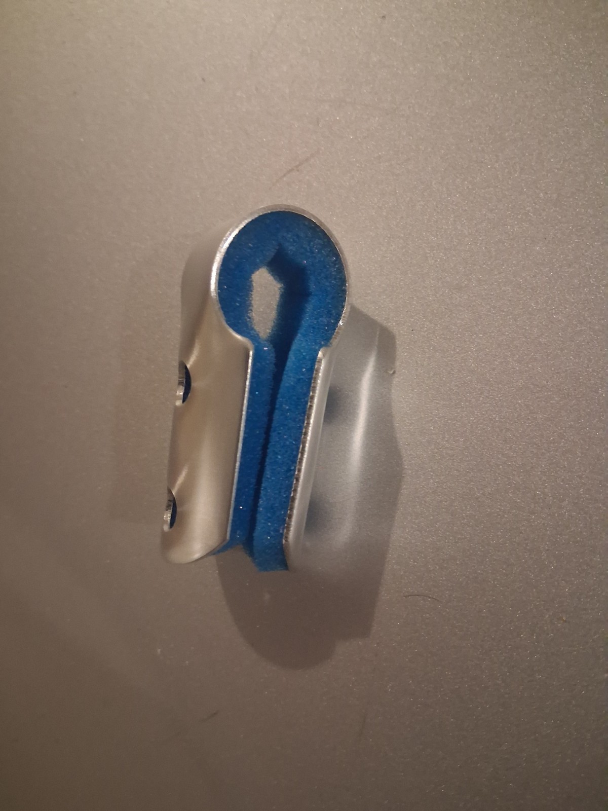 AliMed Finger Cot Fracture Splint 1/4 in Silver/Blue Metal Foam