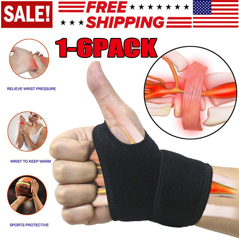 Wrist Hand Brace Support Carpal Tunnel Sprain Arthritis Gym Splint Left / Right