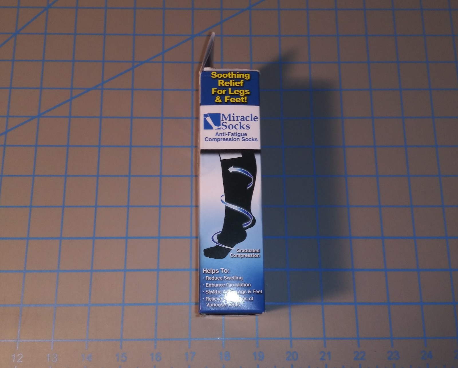 Miracle Socks Compression Socks S/M Black 1 Pair Soothing Relief 4 Legs & Feet