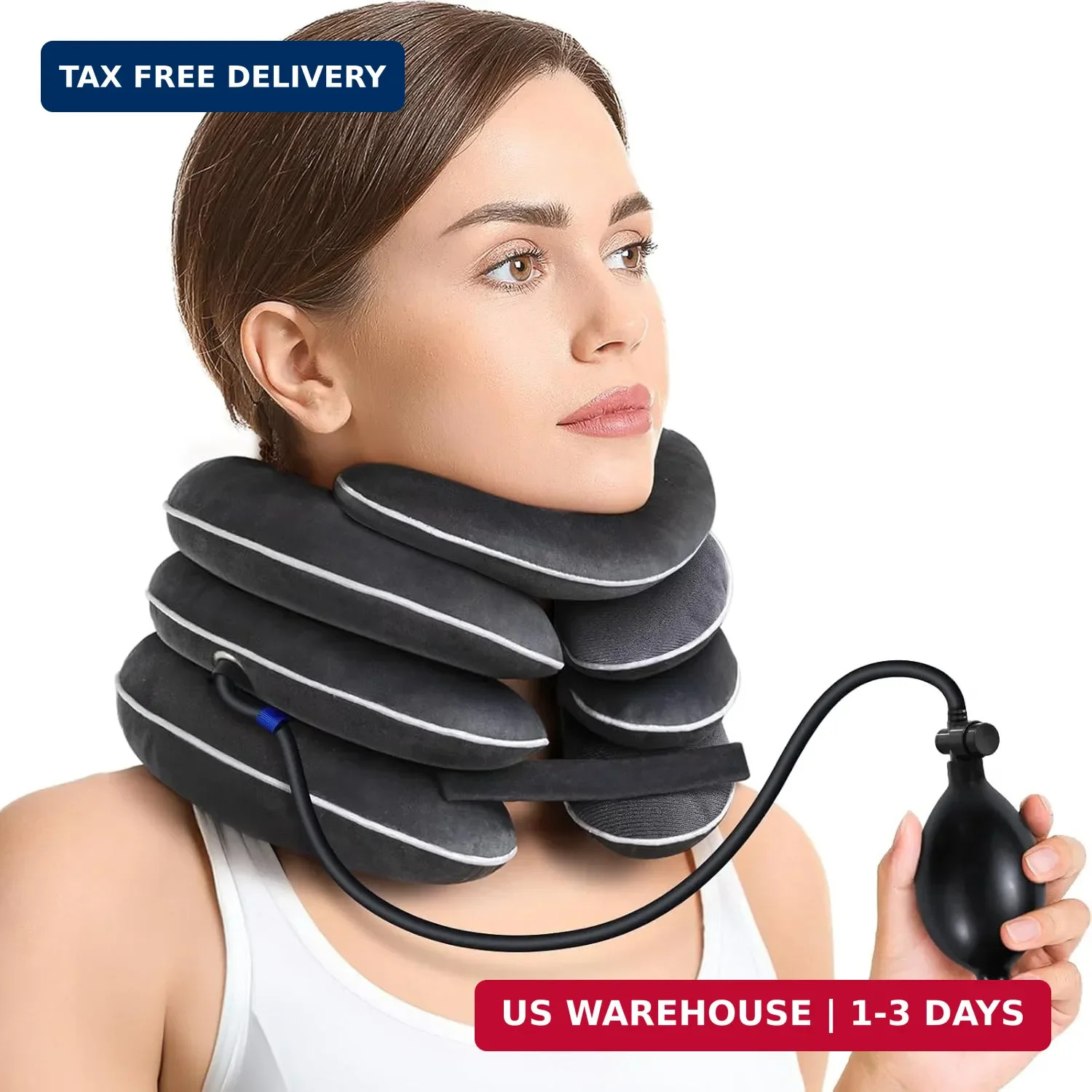 Inflatable Neck Stretcher for Cervical Traction, Cervical Stretcher with 3