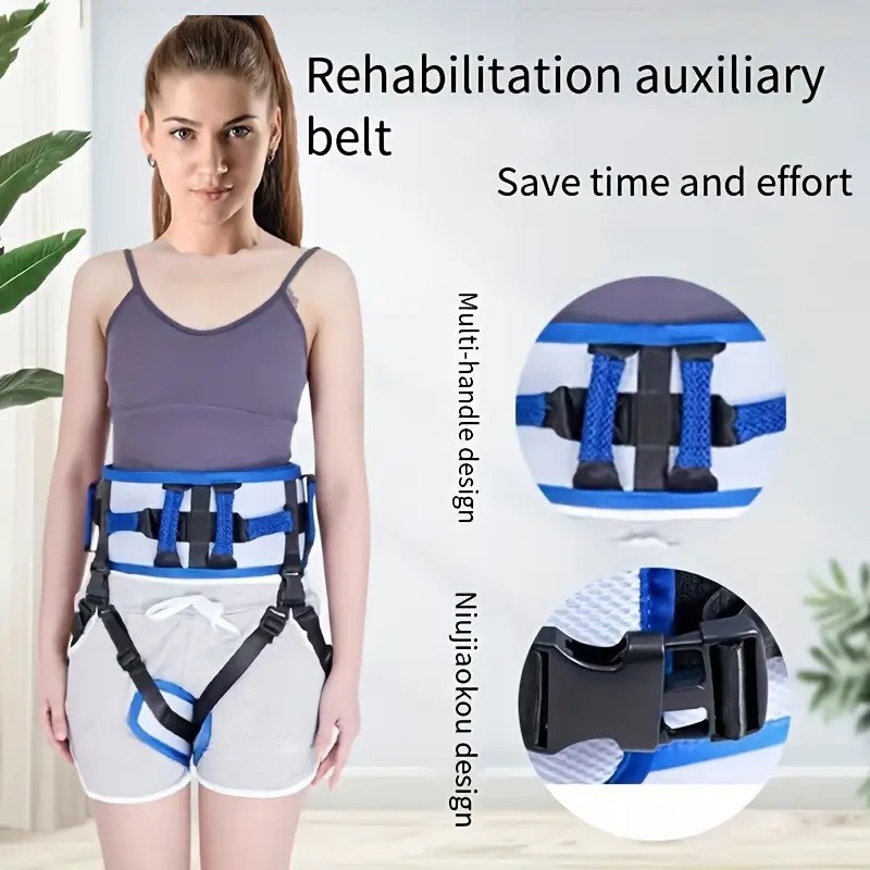 Gait Belt Transfer Belts for Lifting Seniors Walking and Standing Assist Aid Leg