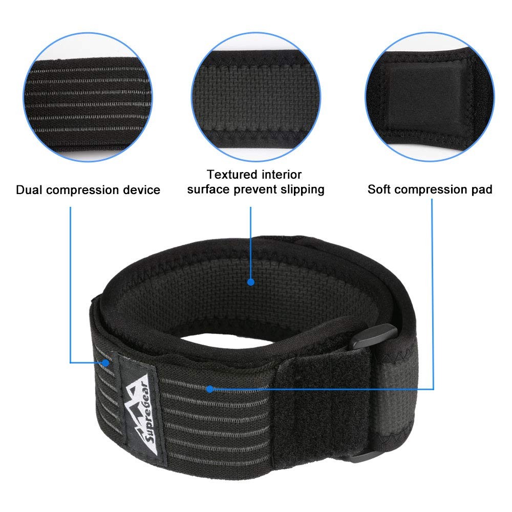 IT Band Strap, Adjustable Iliotibial Band – Knee, Thigh, Hip & ITB Syndrome S…
