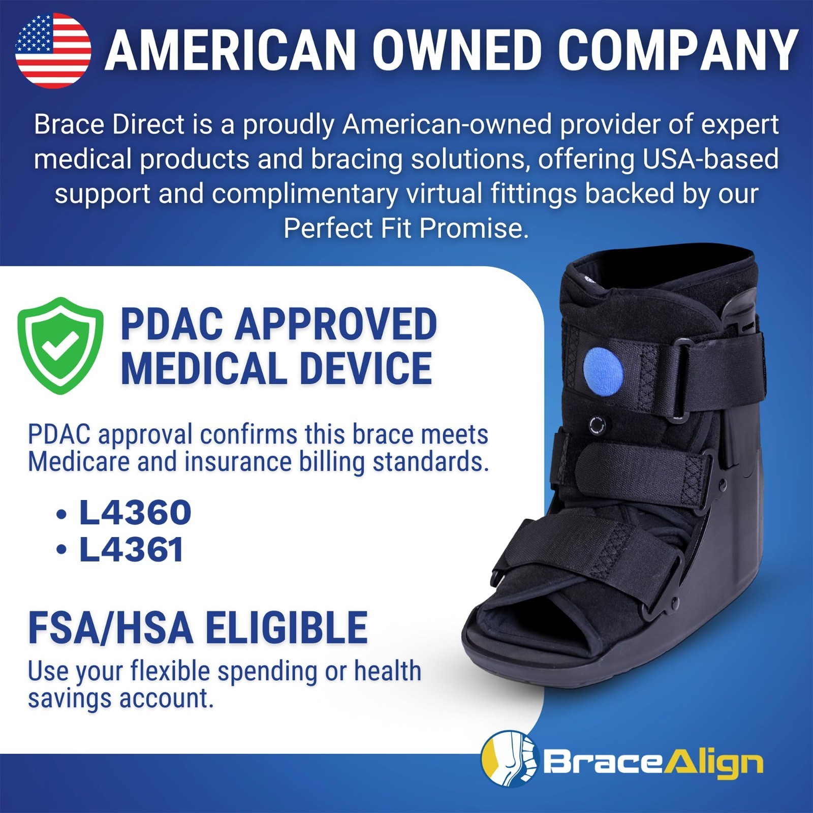 Short Air Cam Walker Fracture Boot – Orthopedic Walking Boot for Foot & Ankle In