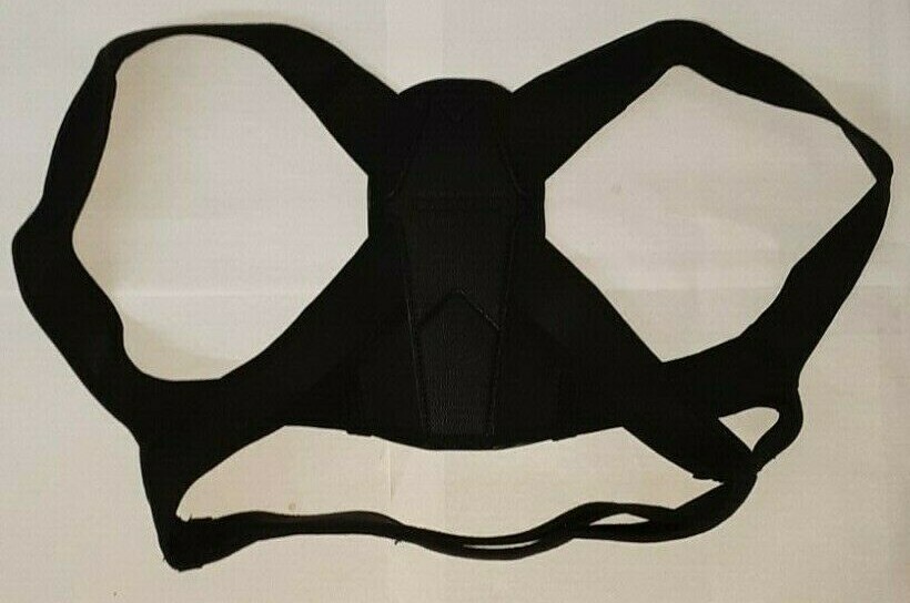 CARETRAS ADJUSTABLE UPPER BACK BRACE POSTURE CORRECTOR BLACK LARGE uns nip