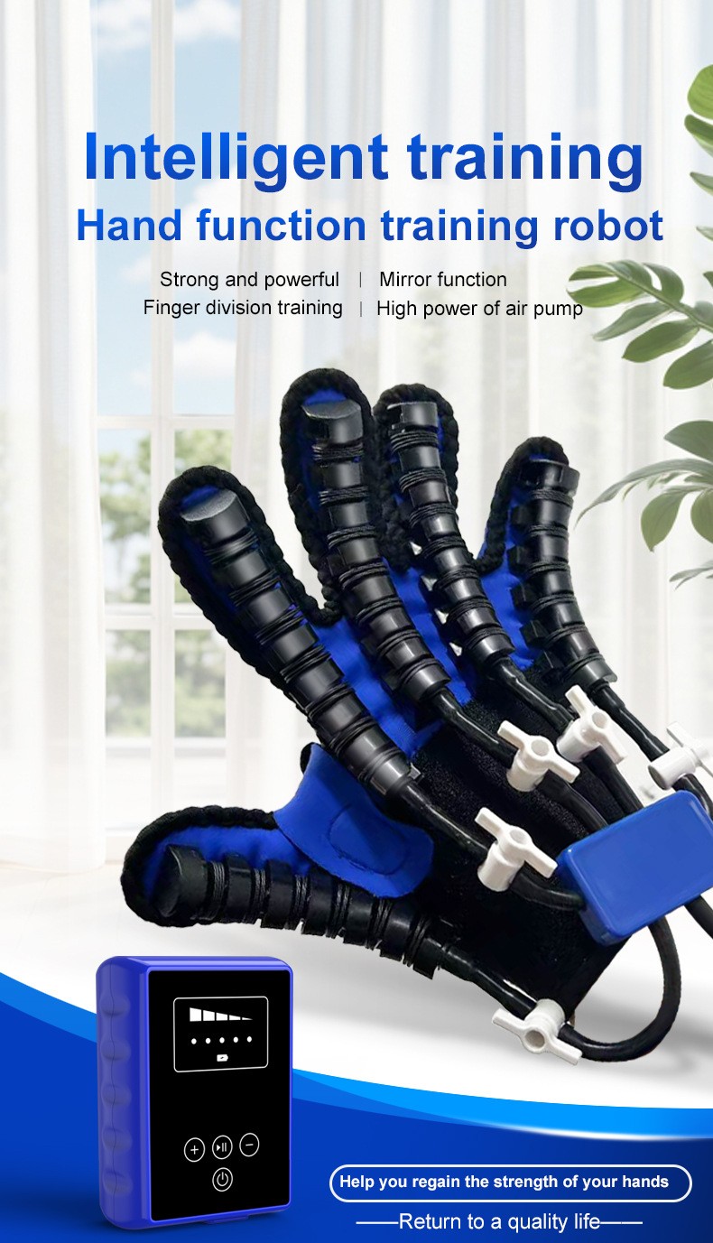 Hand Finger Rehabilitation Exerciser Robot Gloves For Recovery Stroke Hemiplegia