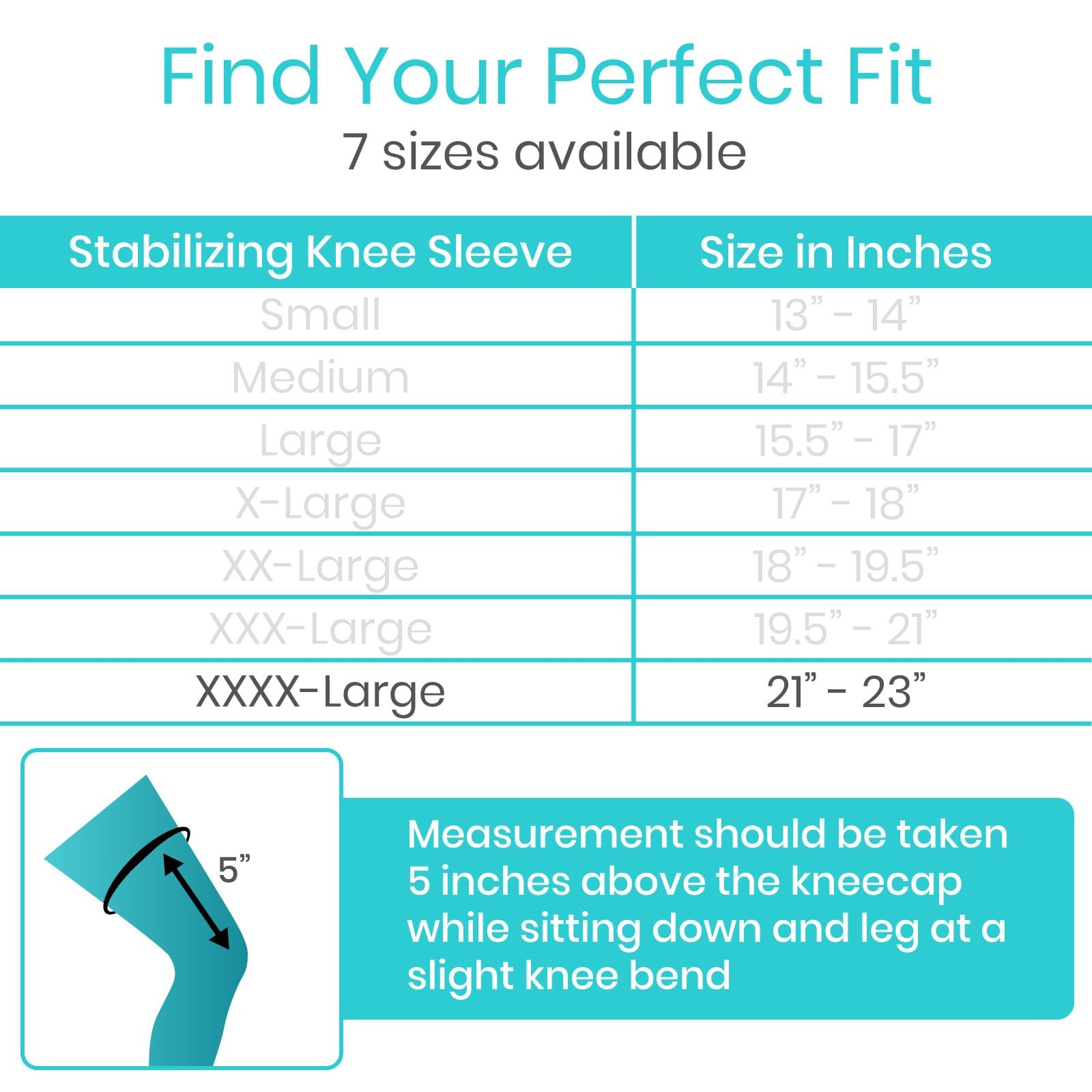 Vive Stabilizing Knee Brace for Women & Men – Compression XXXX-Large, Black