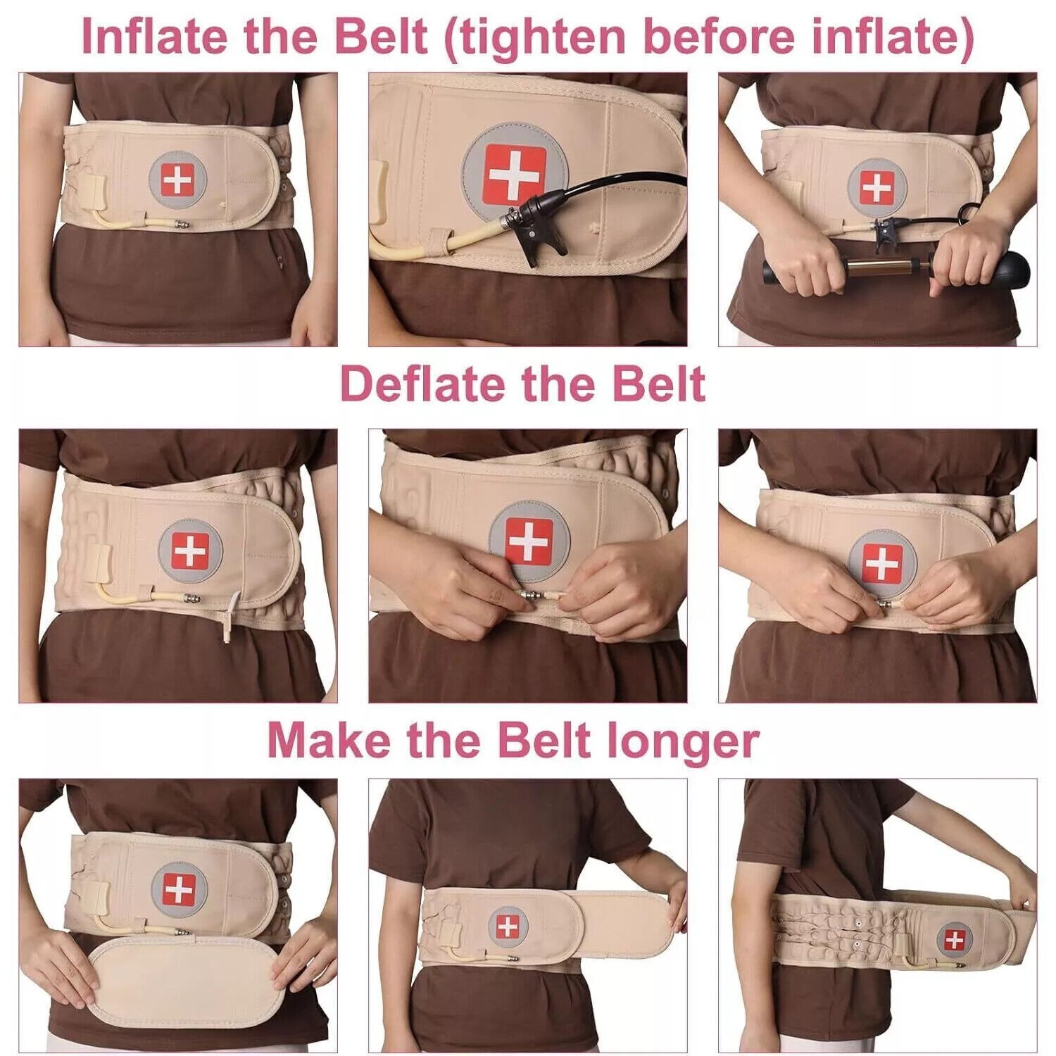 New Decompression Back Belt Lumbar Support for Body Waist Lower Back Pain Relief