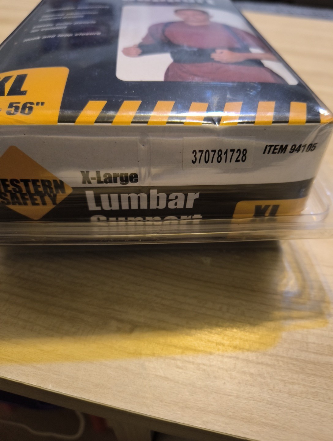 Western Safety Lumbar Support Posture Back Support Belt Size XL 46”-56” New