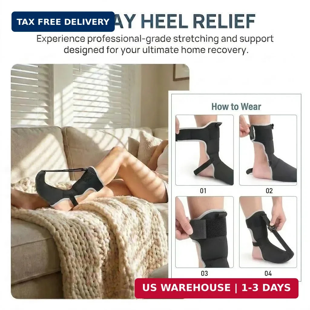 Plantar Fasciitis Night Splint for Women Men, Adjustable Day Night Foot Brace So