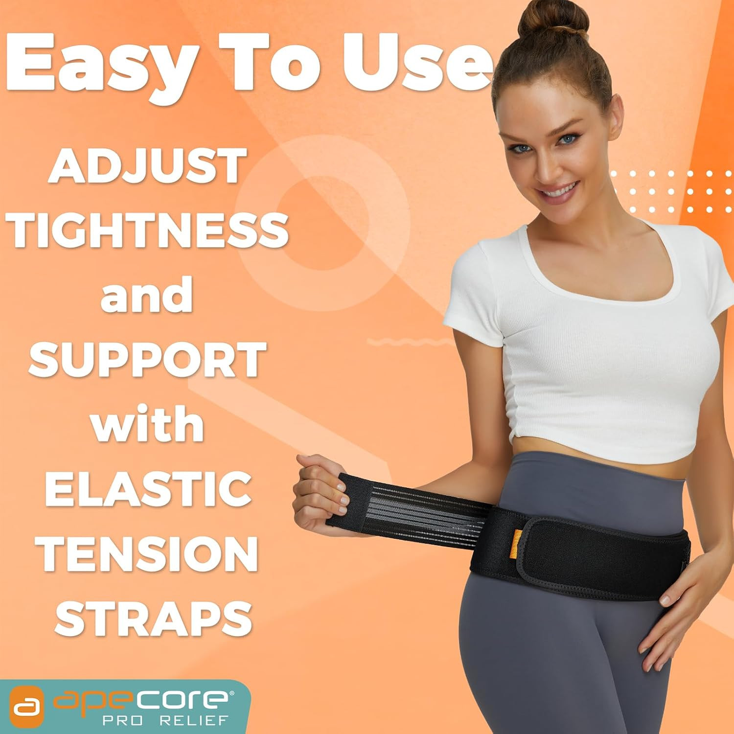 Sacroiliac SI Hip Belt for Women and Men That Alleviates Sciatic, Pelvic, Lower