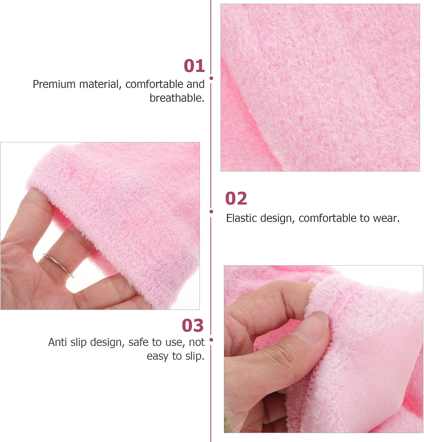 Healifty Gel Elbow Moisturizing Sleeves for Women Soft Elbow Cover Pads for Dry