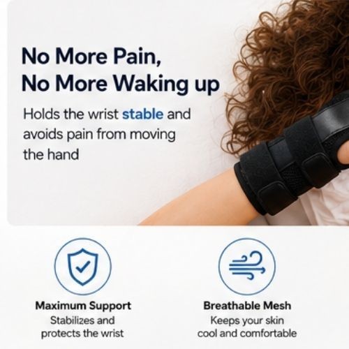 Adjustable Wrist Support Brace Carpal Tunnel Splint Night Hand Stabilizer 1PCS