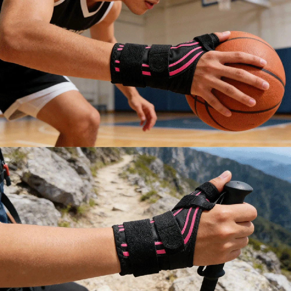 Adjustable Thumb & Wrist Support Brace Compression Sleeve Breathable Hand Guard