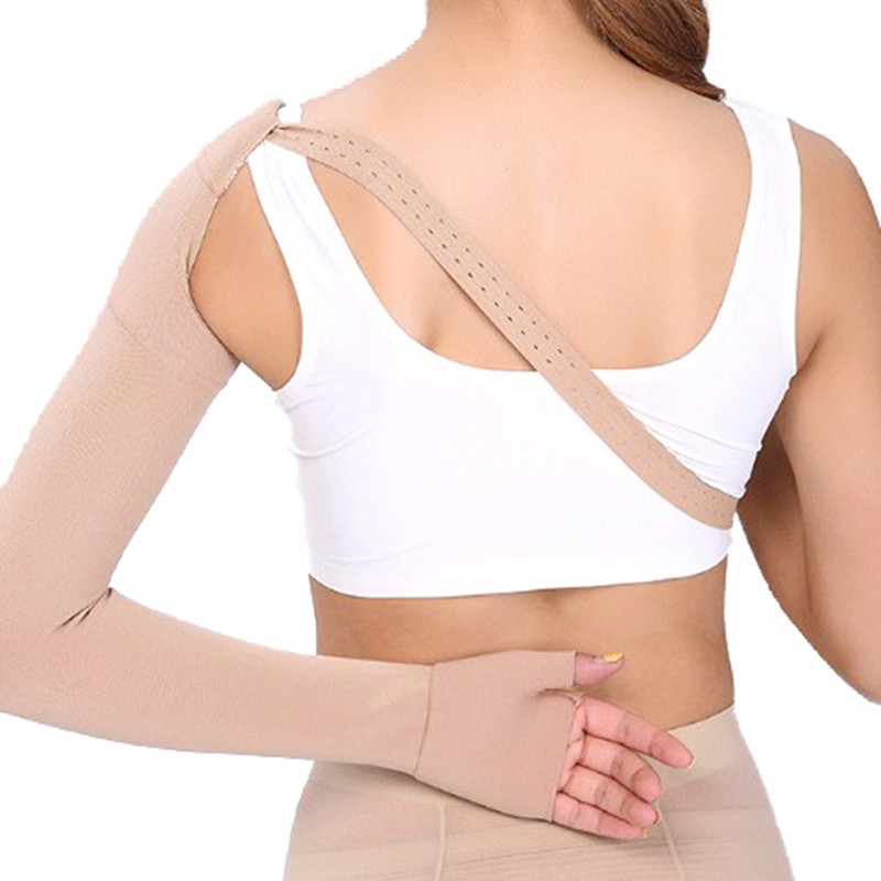 Post Mastectomy Compression Sleeve Elastic Arm Anti Swelling Lymphedema Sleeve~