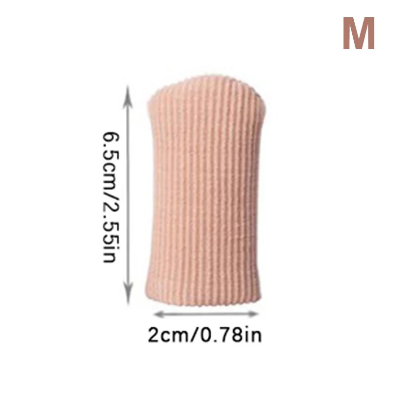Bunions Corns Foot Pain Relief Orthotics Fabric Silicone Toe Tube Cover Protecto
