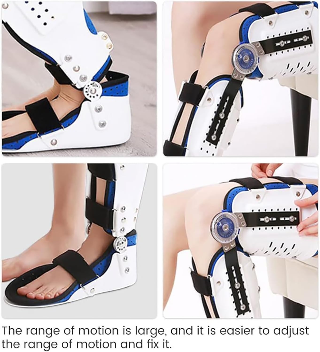 Adjustable orthopedic KAFO Knee Ankle Foot Support Brace Universal-unisex