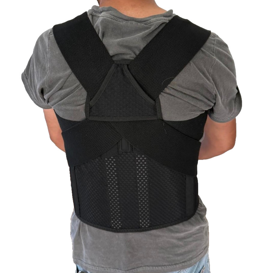 Back Posture Corrector Brace Back-Anchored Shoulder Support Unisex XS/S