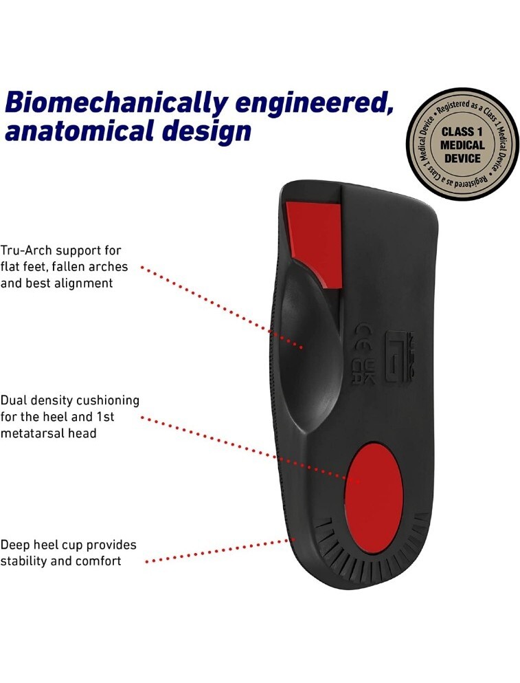 NEOthotics PRO-EXPERT 3/4 length Orthotic Insoles, Medium- NEW!