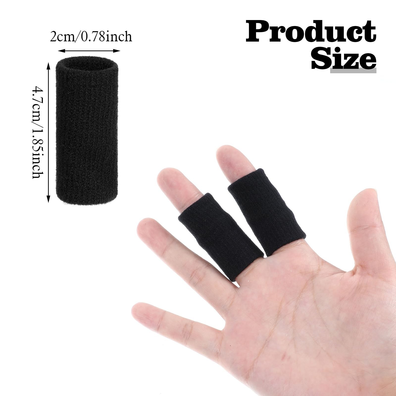10 Pcs Finger Sleeves Finger Compression Protectors Elastic Finger Covers