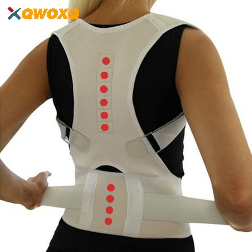 Posture Corrector Support Magnetic Back Shoulder Brace Belt Band For Men Women